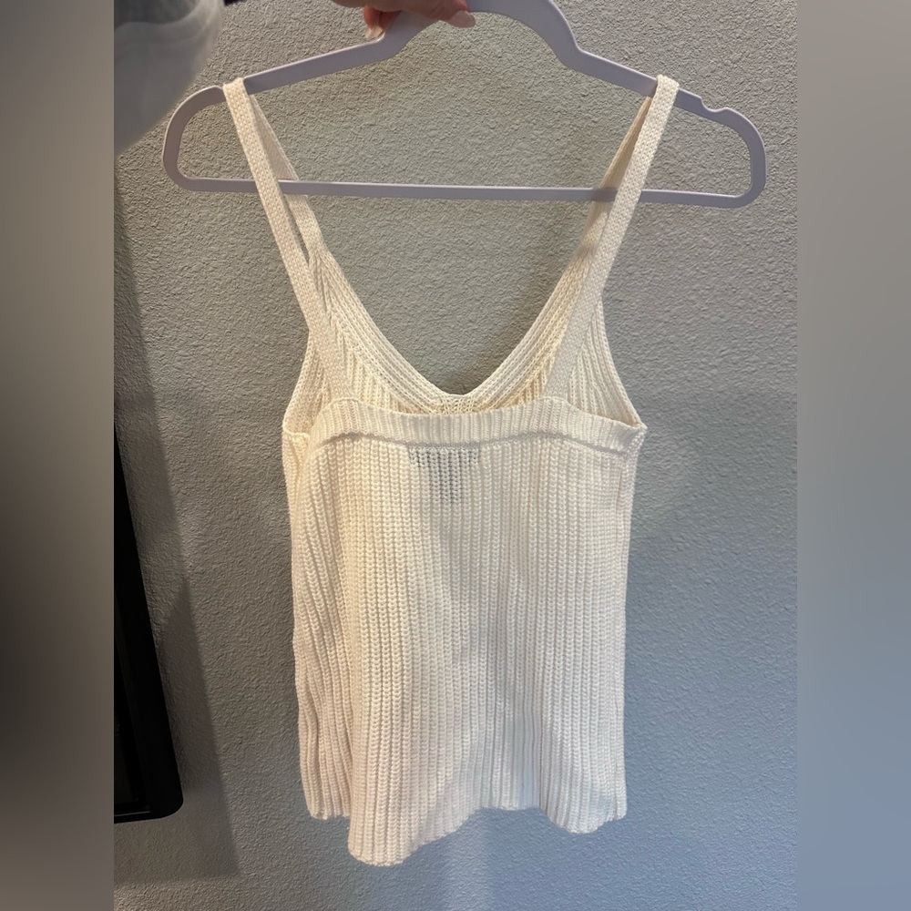 Martha Stewart Cream Knit Camisole - Picture 6 of 8